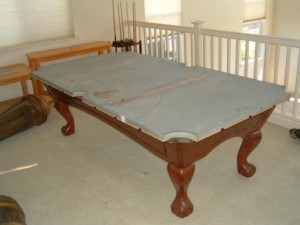 Proper pool table moving process in Milwaukee Wisconsin